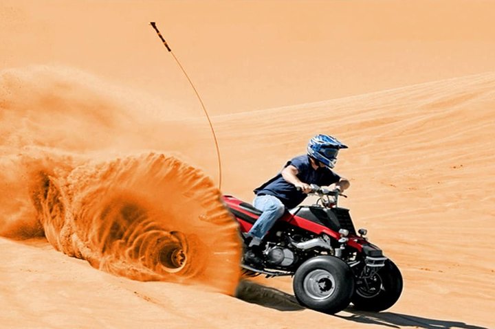 30Mins Quad Bike Red Dunes Desert Safari  BBQ Dinner