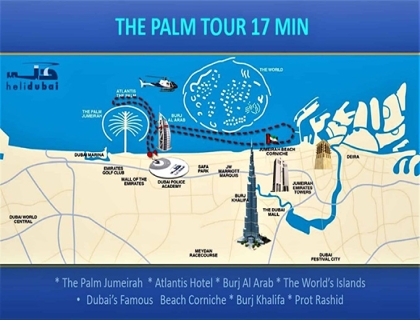 17Mins Palm Helicopter Ride in Dubai